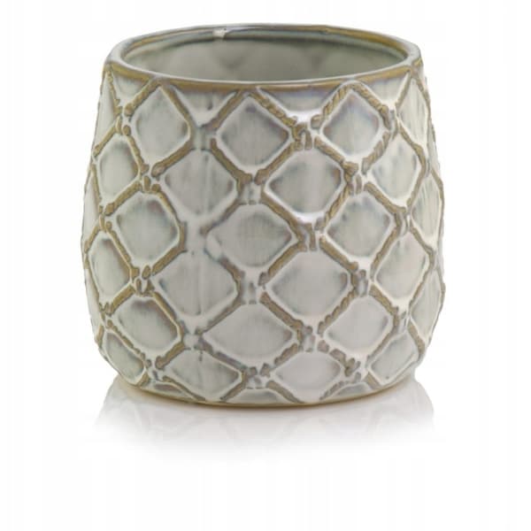 Keramisk urtepotte 11,5 cm beige