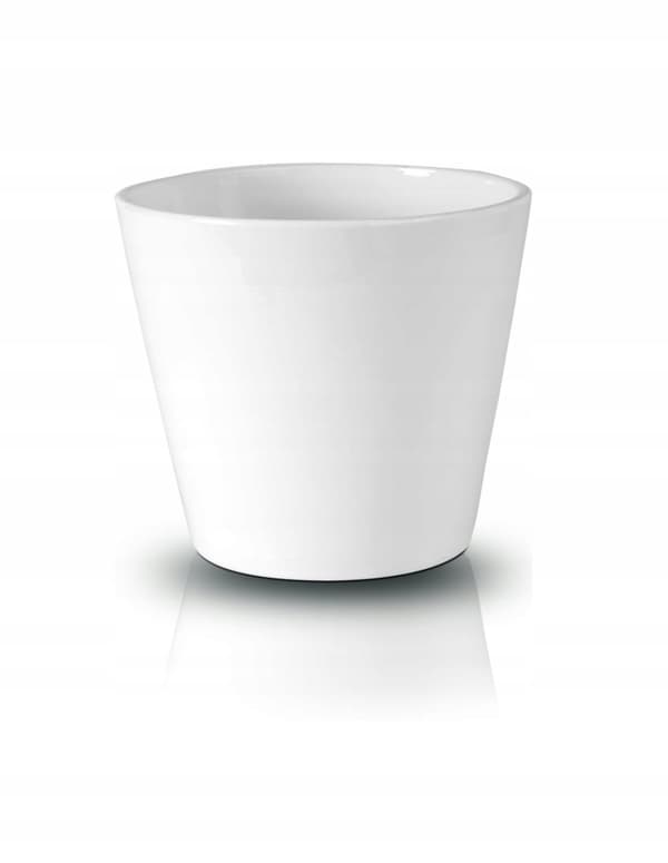 Keramik urtepotte hvid 8,5 cm