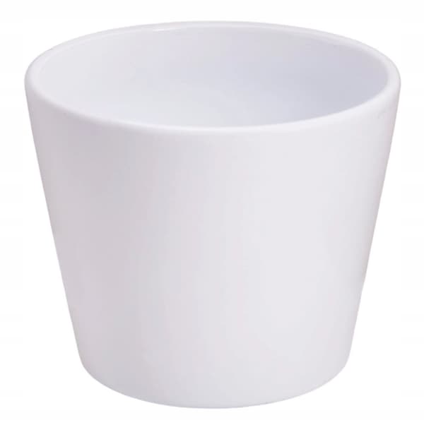 Keramik urtepotte hvid 8,5 cm
