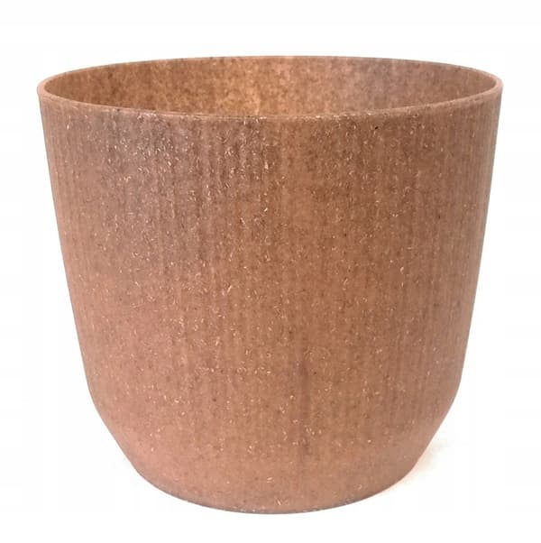 Rund brun plastik urtepotte 19,5 cm Ryfo