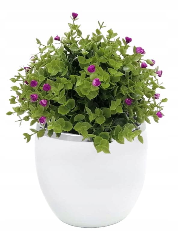Keramisk blomkruka boll vitgrå 15 cm
