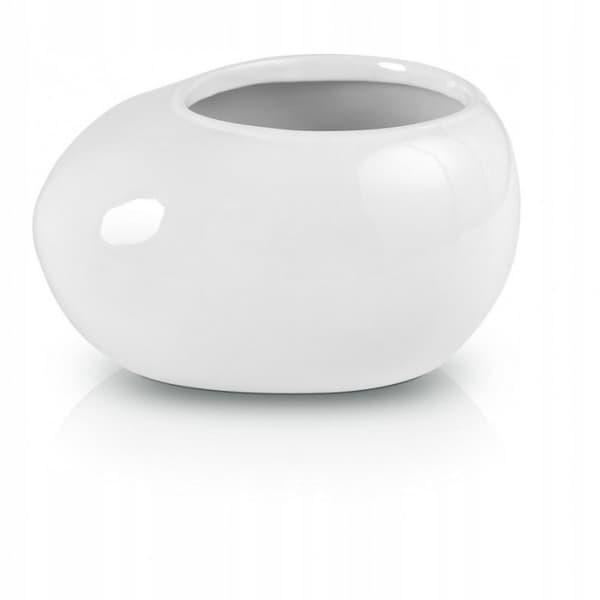 Keramisk bonsaipotte 13 cm hvid