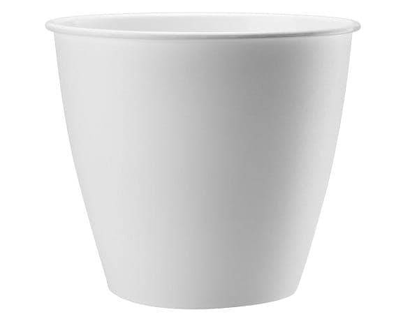 Rund plastik urtepotte Azalea hvid 17x15,7cm