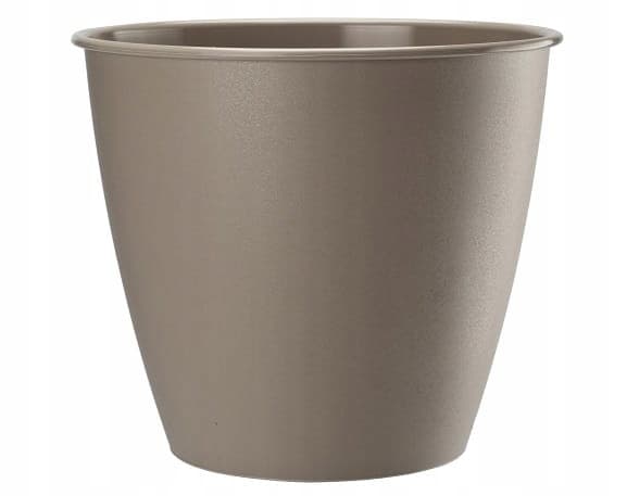Rund plastik urtepotte Azalea beige 19x17,6cm