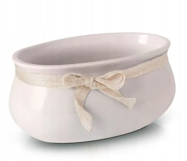 Lyserød keramik urtepotte 18x8cm