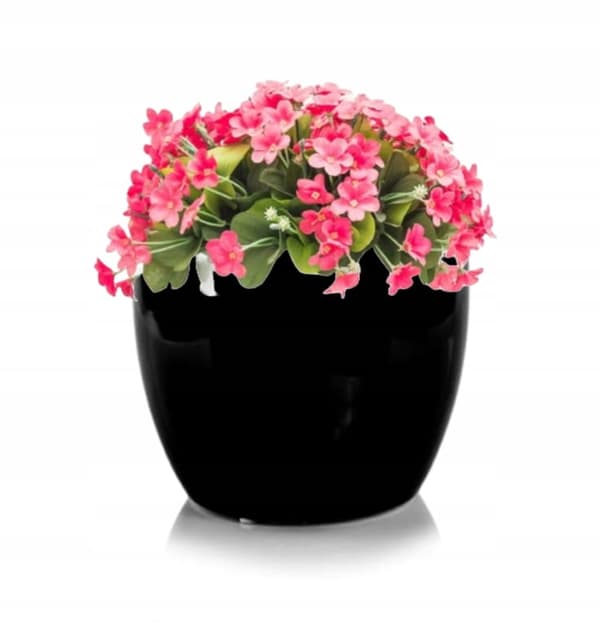 Keramiskt lock svart boll modern 17x16cm