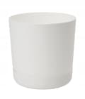 Miniatyrbillede 2 af 2: Plastik urtepotte med stativ 13x14,6 cm hvid mat