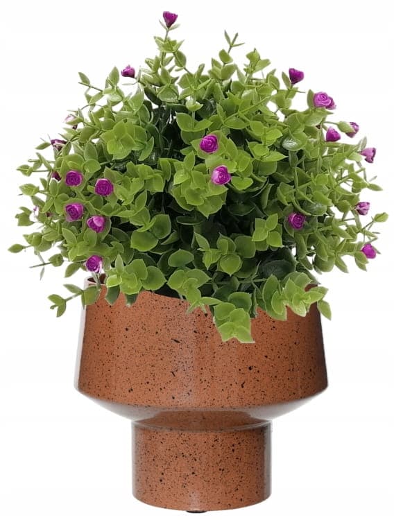 Metallikansi 18x16cm Ruskea mustilla pisteillä