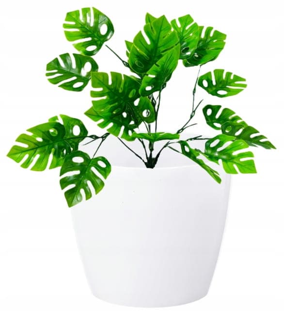 Dekorativ blomkruka 36x31,6 cm Vit plast Magnolia
