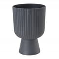 Miniatyrbillede 2 af 2: Antracit urtepotte 20,5x13,7cm ECO universal plastik havepotte Keli