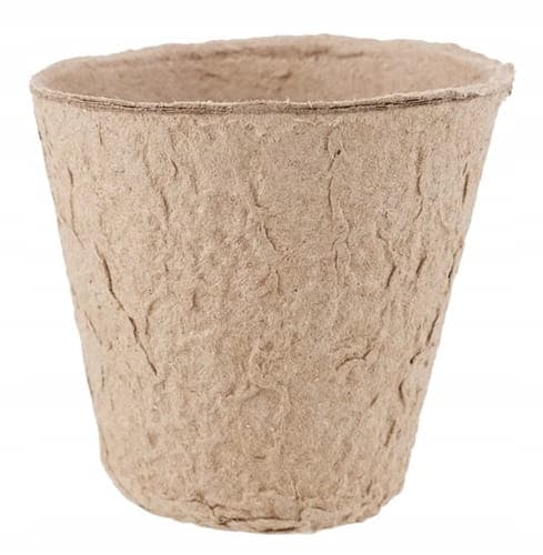 Sæt med 24 runde kimplanter, 6 cm, bionedbrydelige, 100% naturlige