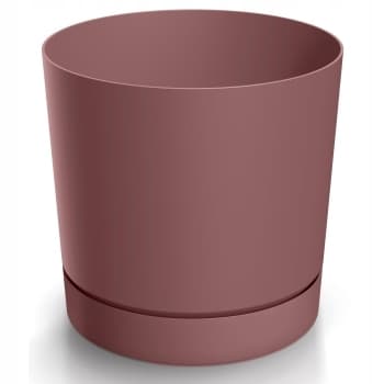 Kukkaruukku lautasella, Marsala, muovia, 23,9 cm, Tubo