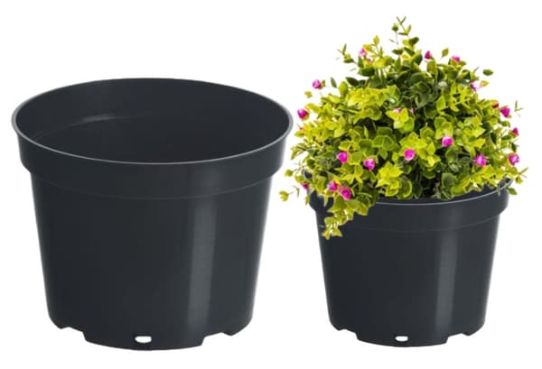 Muovinen tuotantokattila musta 1,5 l 15 cm