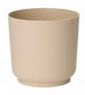 Pikkukuva 2 / 2: Mattapintainen kukkasuoja beigeä muovia ECO RECYCLED Satina 15x14.9 cm