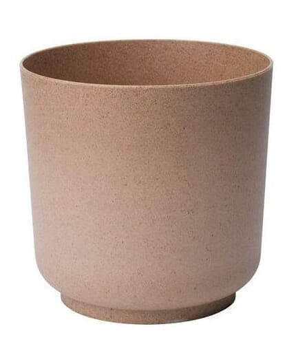 Matt blomfodral brun plast ECO WOOD Satina 15x14,9 cm