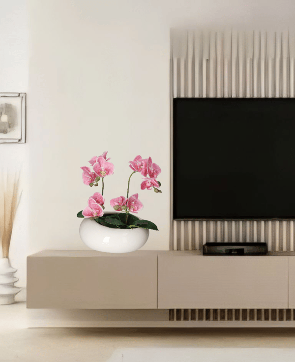 URTEPOTE KERAMISK LÅG HVID MODERNE STOR