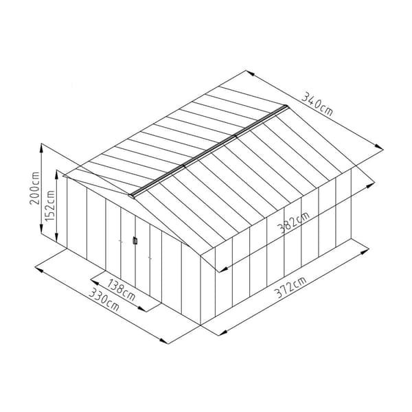 Fornorth pihavarasto, 12.99m2