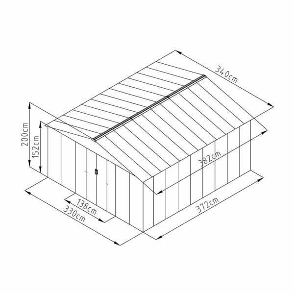 Fornorth pihavarasto, 12.99m2