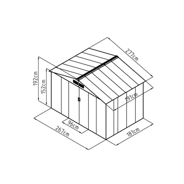 Fornorth Redskabsskur, 5.29m2