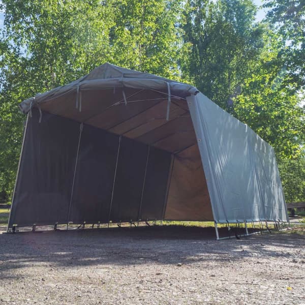 Fornorth Garagetelt 3,4x7m, Lysegrå