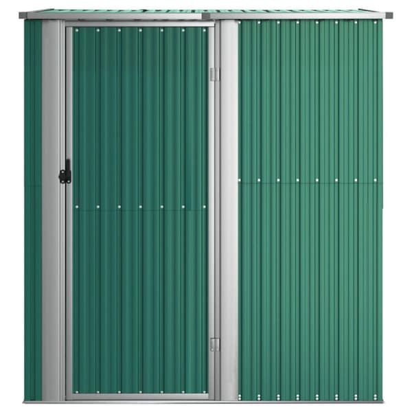 vidaXL Trädgårdsskjul grön 180,5x97x209,5 cm galvaniserat stål