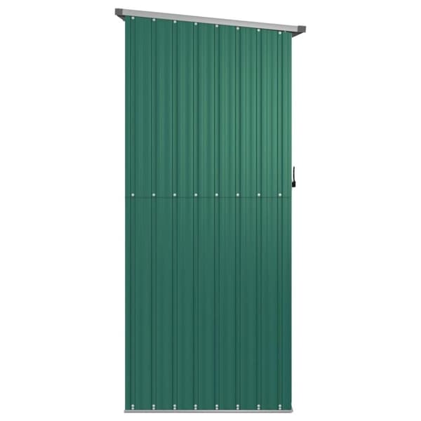 vidaXL Trädgårdsskjul grön 180,5x97x209,5 cm galvaniserat stål