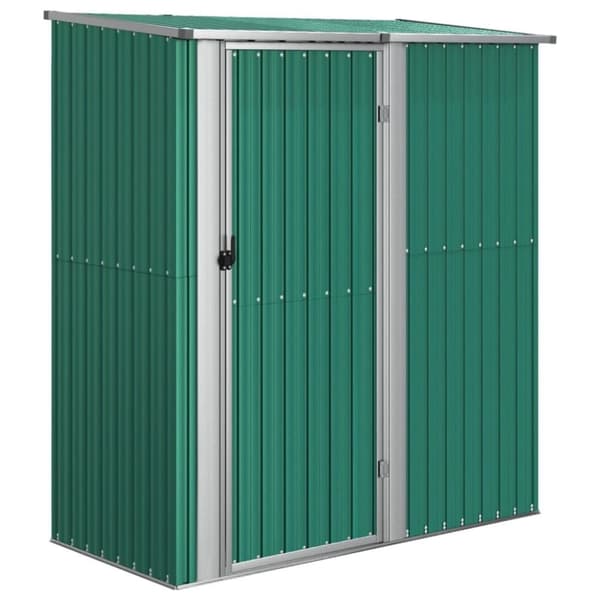 vidaXL Trädgårdsskjul grön 180,5x97x209,5 cm galvaniserat stål