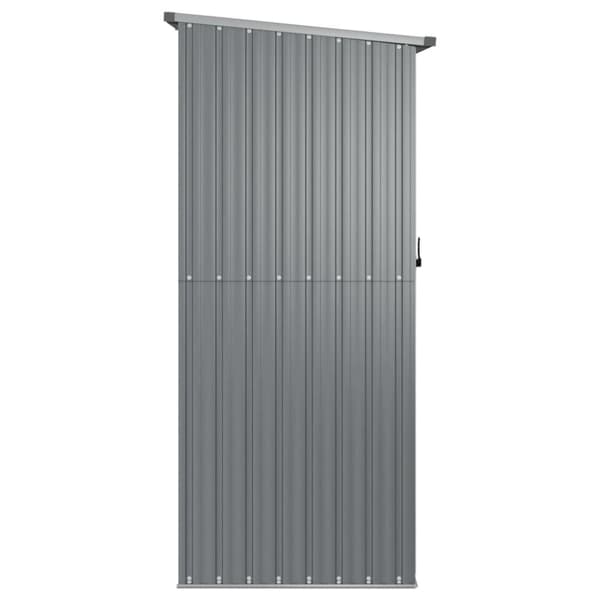 vidaXL Puutarhavaja harmaa 180,5x97x209,5 cm galvanoitu teräs