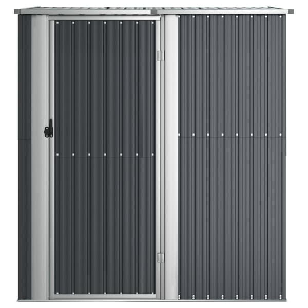 vidaXL Trädgårdsskjul antracit 180,5x97x209,5 cm galvaniserat stål