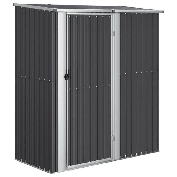 vidaXL Trädgårdsskjul antracit 180,5x97x209,5 cm galvaniserat stål