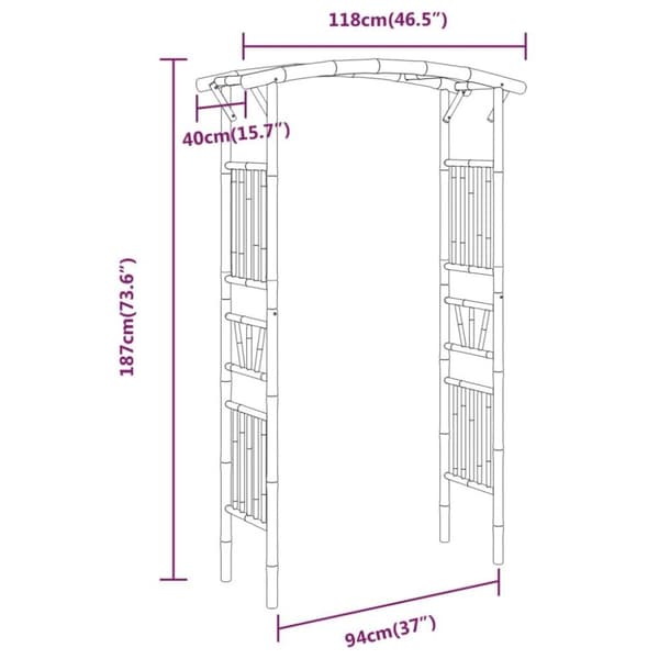 vidaXL rosenbue 118x40x187 cm