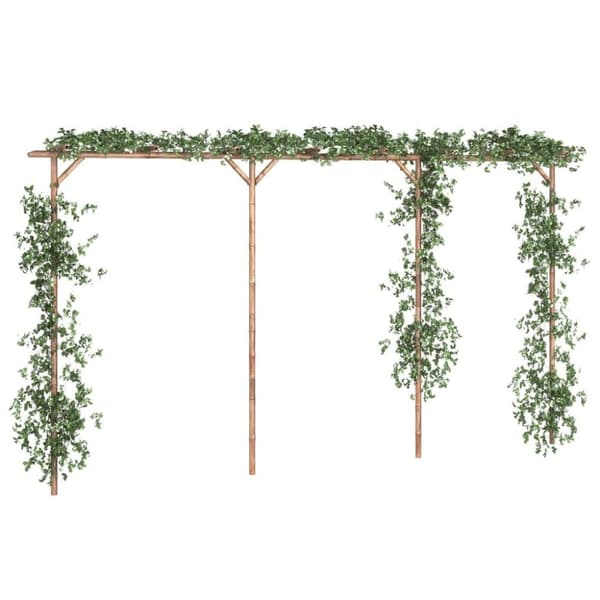 vidaXL pergola 385x40x205 cm bambus