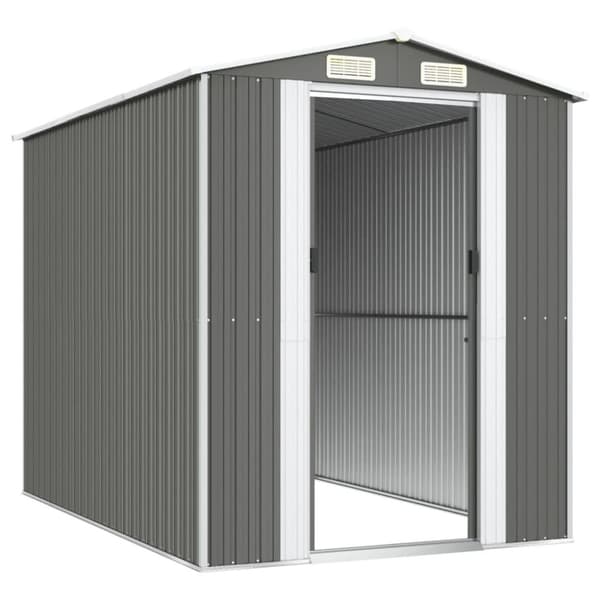 vidaXL haveskur 192x274x223 cm galvaniseret stål lysegrå