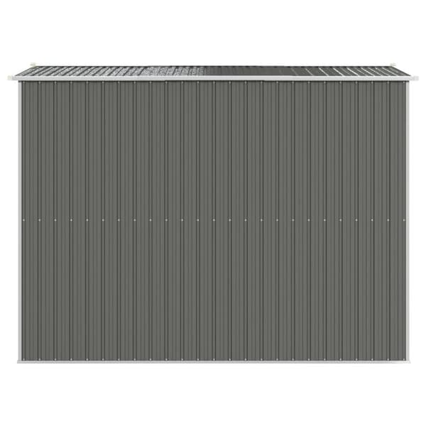 vidaXL haveskur 192x274x223 cm galvaniseret stål lysegrå