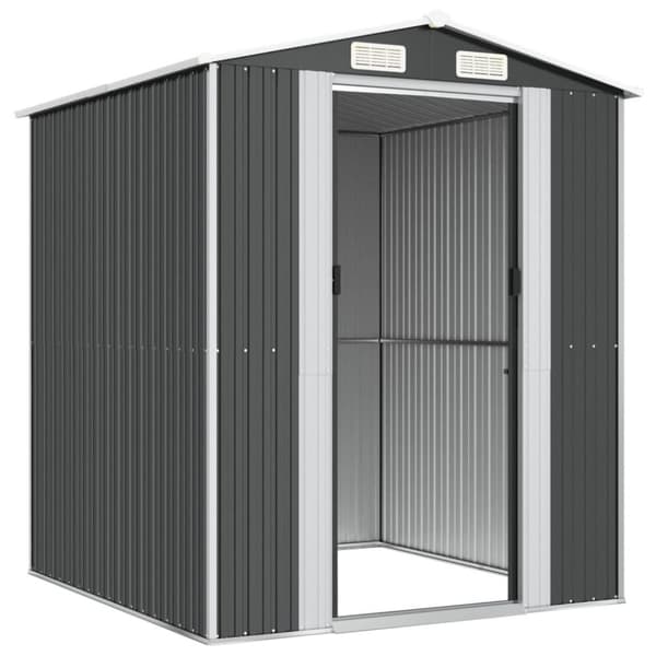 vidaXL haveskur 192x191x223 cm galvaniseret stål antracitgrå