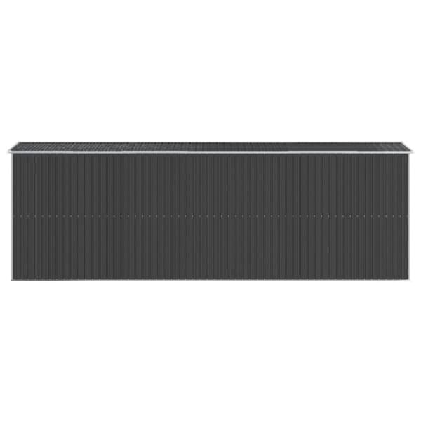 vidaXL haveskur 192x606x223 cm galvaniseret stål antracitgrå