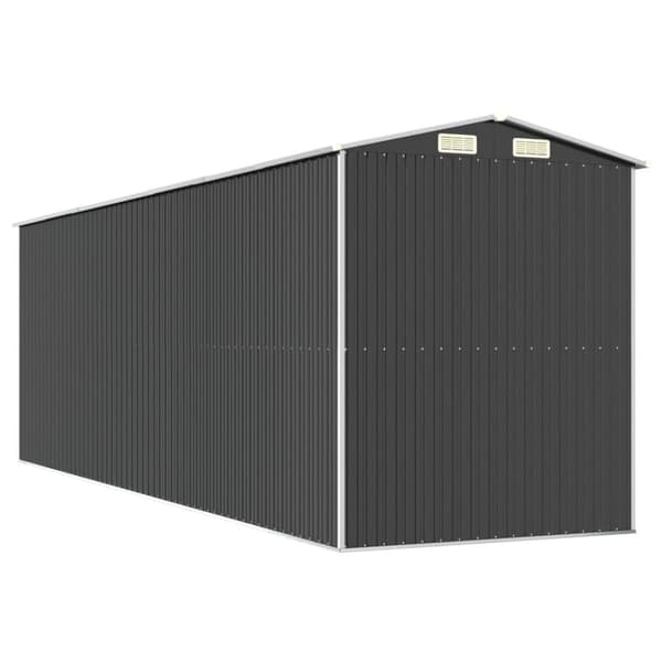 vidaXL haveskur 192x606x223 cm galvaniseret stål antracitgrå