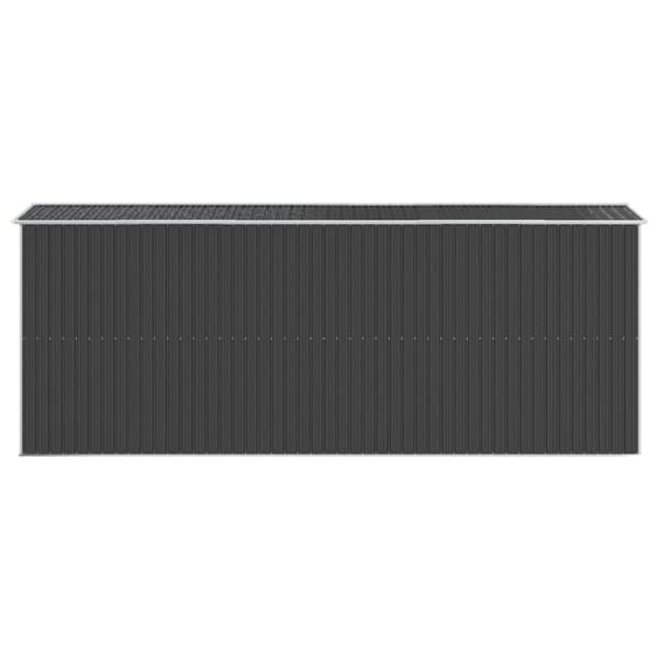 vidaXL haveskur 192x523x223 cm galvaniseret stål antracitgrå