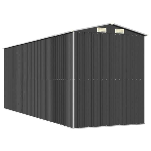 vidaXL haveskur 192x523x223 cm galvaniseret stål antracitgrå