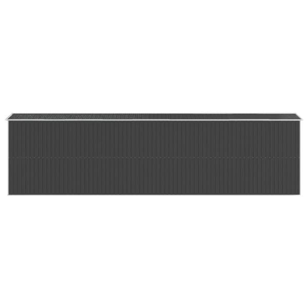 vidaXL haveskur 192x772x223 cm galvaniseret stål antracitgrå