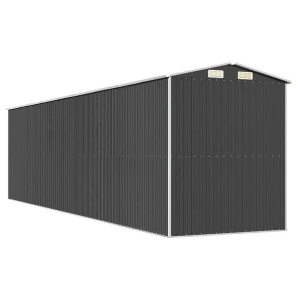 vidaXL haveskur 192x772x223 cm galvaniseret stål antracitgrå