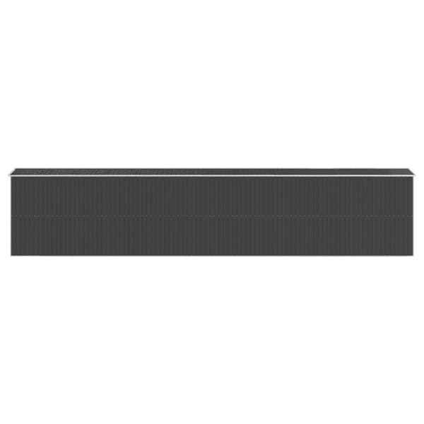 vidaXL haveskur 192x1021x223 cm galvaniseret stål antracitgrå