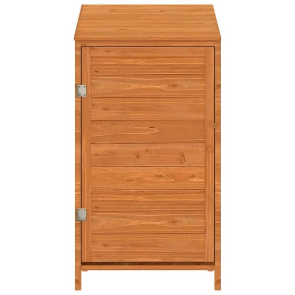 vidaXL Hageskur brun 55x52x112 cm heltre gran