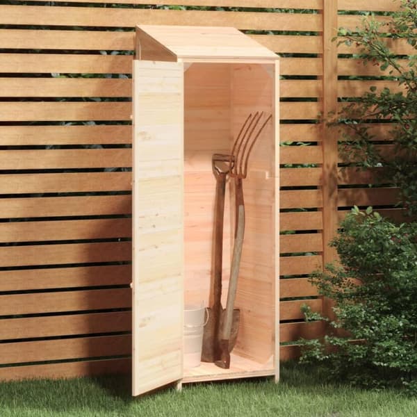 vidaXL Hageskur 55x52x174,5 cm heltre gran