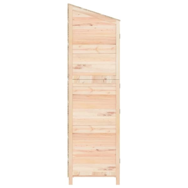 vidaXL Trädgårdsbod 102x52x174,5 cm massivt granträ
