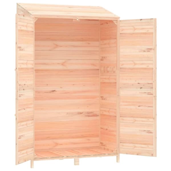 vidaXL Trädgårdsbod 102x52x174,5 cm massivt granträ