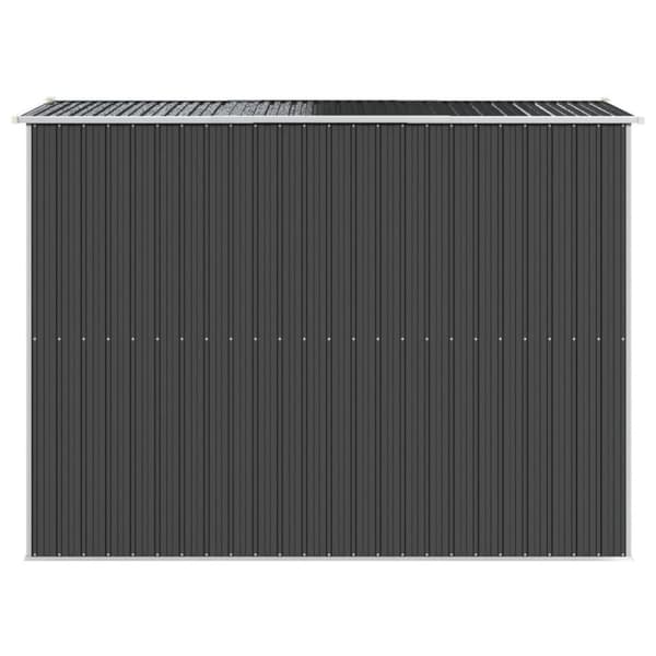 vidaXL Trädgårdsskjul antracit 192x274x223 cm galvaniserat stål
