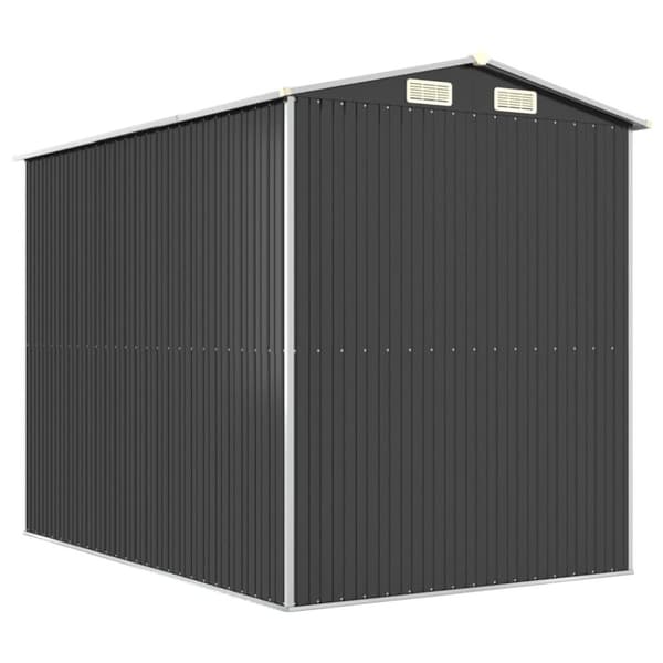 vidaXL Trädgårdsskjul antracit 192x274x223 cm galvaniserat stål
