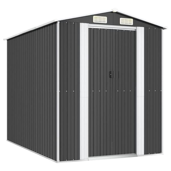 vidaXL Trädgårdsskjul antracit 192x274x223 cm galvaniserat stål