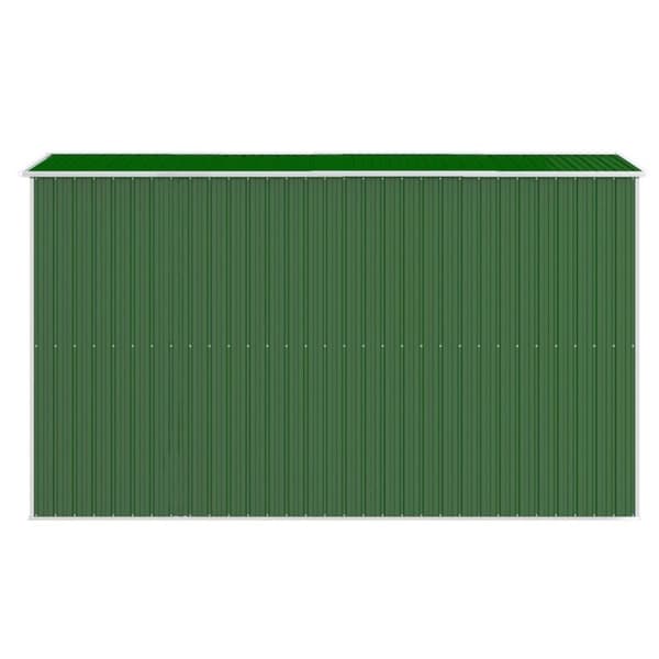 vidaXL Trädgårdsskjul grön 192x357x223 cm galvaniserat stål